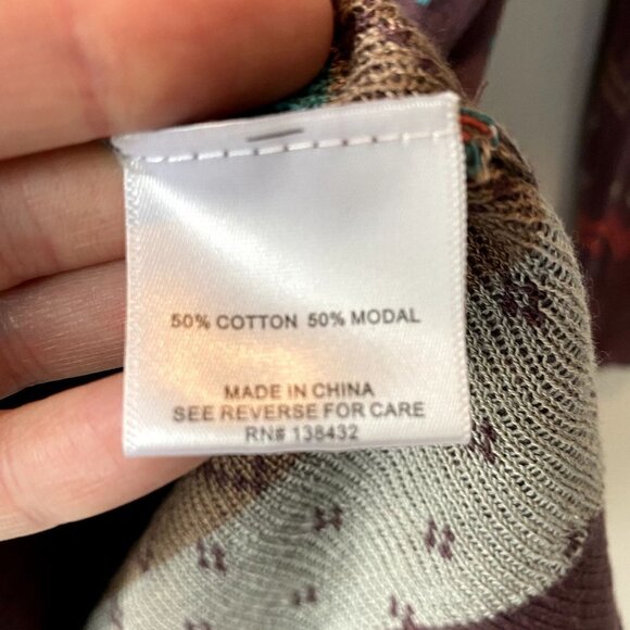 Modcloth Fair Isle Cardigan Purple S - Picture 4 of 7